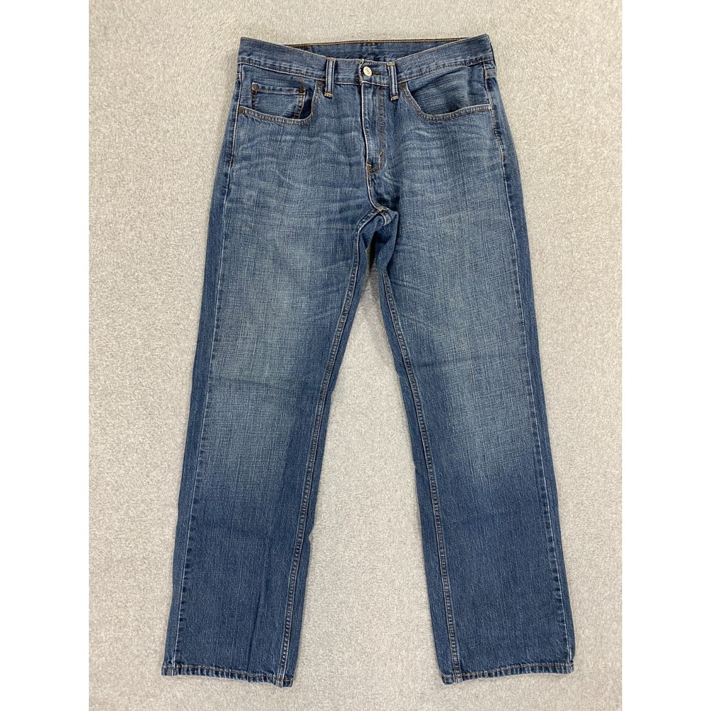 Levis 559 Relaxed Straight Leg Jeans Mens 32x34 (Fits 32x32) Blue Denim Cotton